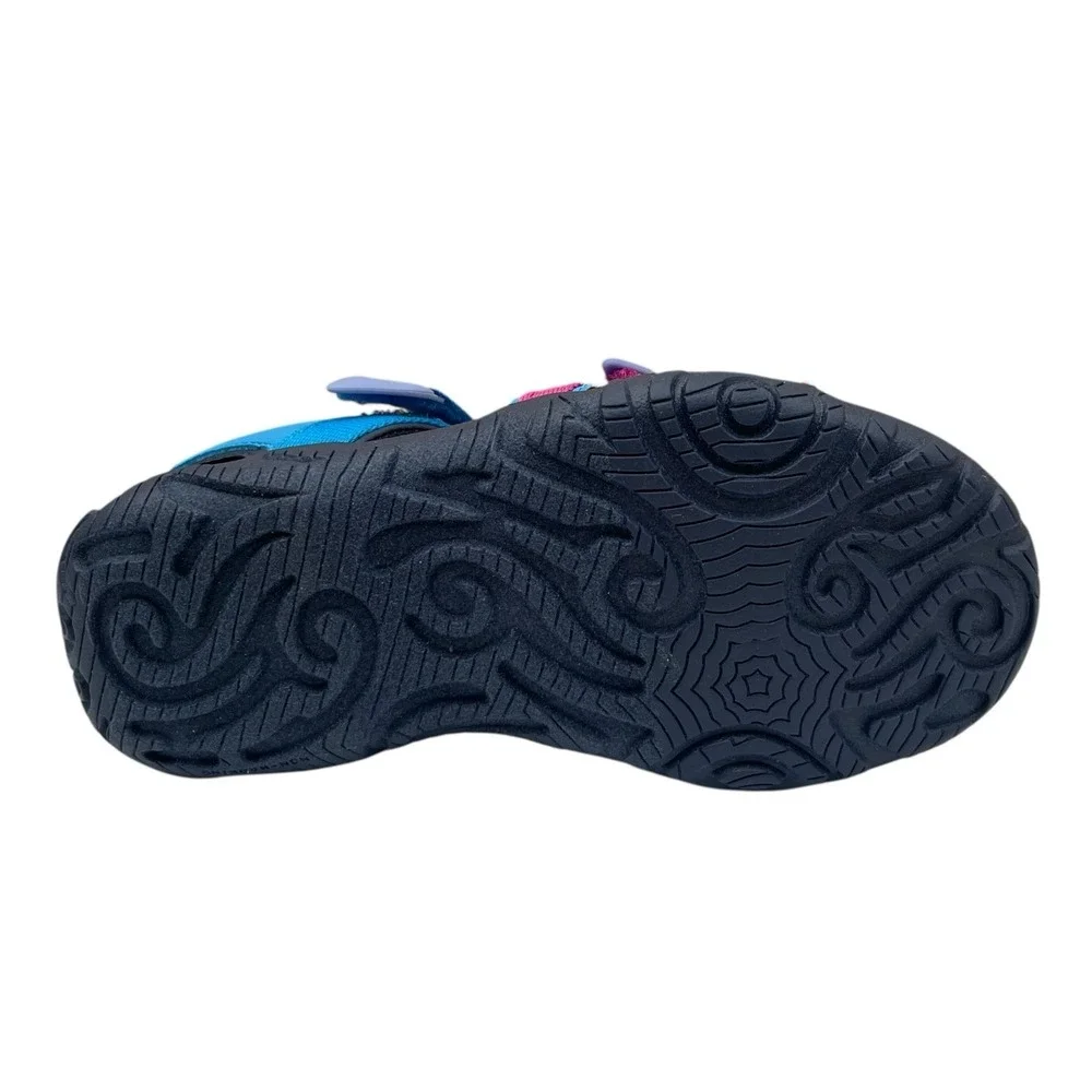 Teva Tirra Little Girls Sport Sandal Size 11 Blue Rose Multi Open Toe Adjustable